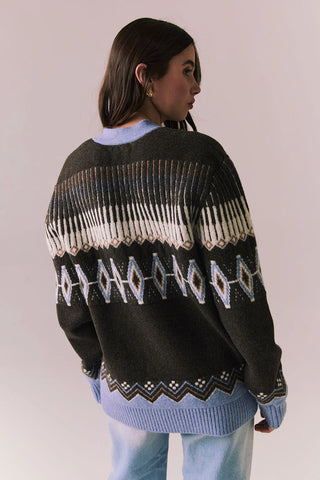 Chaser Autumn Fairisle Cardigan