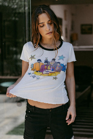 Chaser Beatles Yellow Submarine Band Tee - Premium clothing at Lonnys NY - Just $66! Shop Womens clothing now 