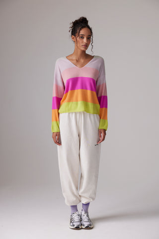 Crush Rainbow Penny V Neck Sweater - Premium clothing at Lonnys NY - Just $238! Shop Womens clothing now 