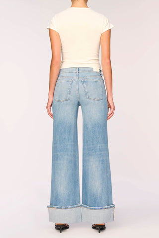 DL1961 Hepburn Wide Leg Cuffed Jeans - Premium Jeans at Lonnys NY - Just $229! Shop Womens clothing now 