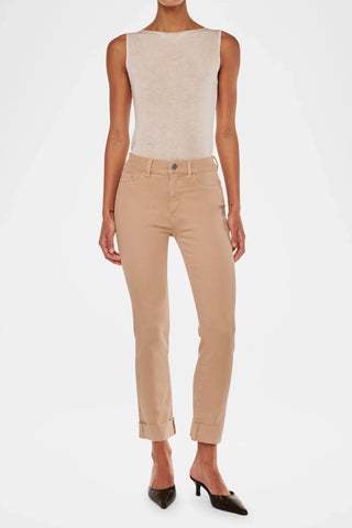 DL1961 Mara Straight Cuffed Jeans - Premium clothing at Lonnys NY - Just $219! Shop Womens clothing now 