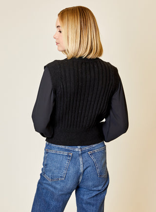 Design History Mixed Media Twofer Shirt