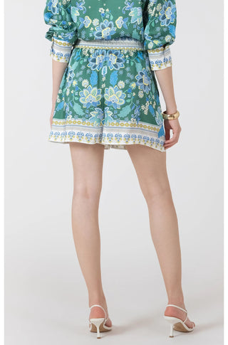 Black Tape Silky Printed Shorts