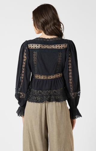 Dex Lace Panelled Top