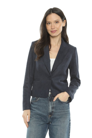 Drew Milo Stretch Suede Blazer