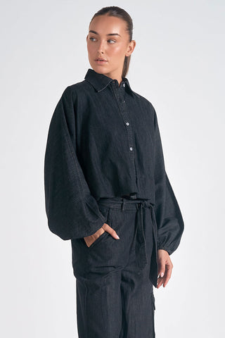 Elan Bubble Button Down Shirt - Premium clothing at Lonnys NY - Just $97! Shop Womens clothing now 