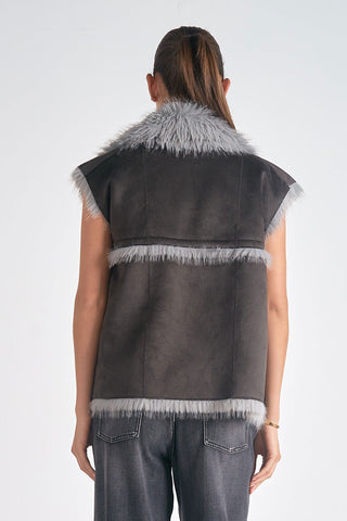 Elan Faux Fur Vest - Premium clothing at Lonnys NY - Just $177! Shop Womens clothing now 