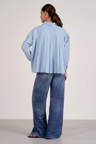 Elan Oversized Back Pleated Shirt