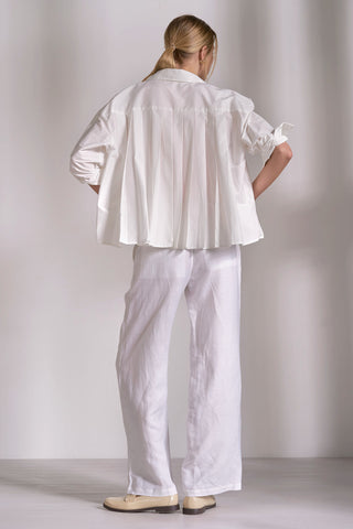 Elan Oversized Back Pleated Shirt