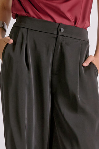 Elan Wide Leg Satin Pants