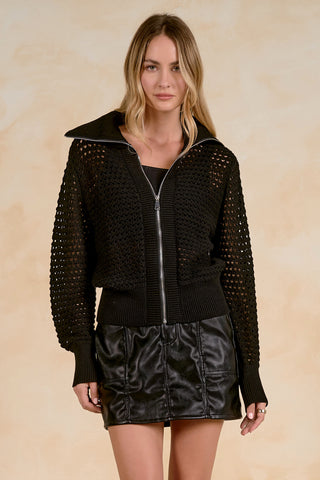 Elan Zip Up Cardi Jacket
