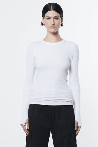 Enza Costa Cuffed L/S Crew - Premium Shirts & Tops from Enza Costa - Just $165! Shop now 