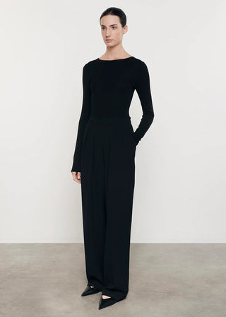 Enza Costa Ribbed Long Sleeve Shirt