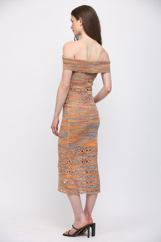 Fate Space Dye Crochet Dress