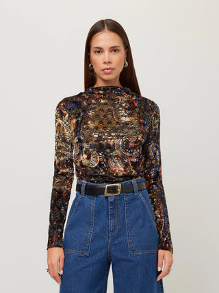 Fifteen Twenty Khami Velvet Burnout Top