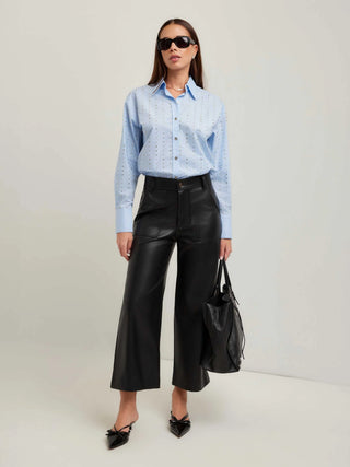 Fifteen Twenty Lisa Embellished Button Up Blouse