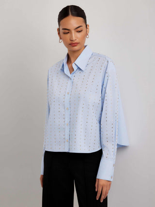 Fifteen Twenty Lisa Embellished Button Up Blouse