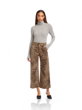 Fifteen Twenty Rylee Copped Leopard Pants