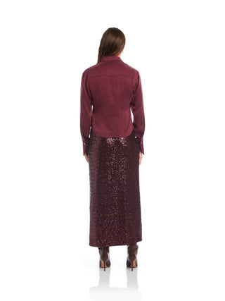 Fifteen Twenty Tawnie Side Pleat Blouse