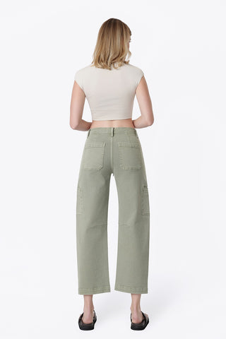 Flying Monkey Drawstring Cargo Barrel Jeans