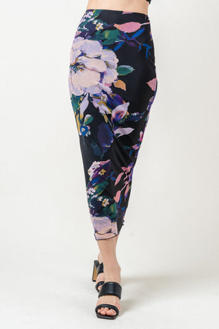 Fore Floral Mesh Maxi Skirt - Premium clothing at Lonnys NY - Just $57! Shop Womens clothing now 