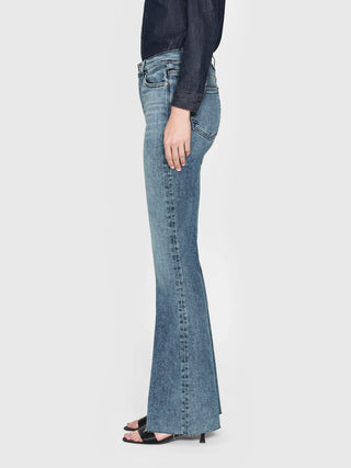 Le Easy Flare Raw Hem Jeans - Premium clothing at Lonnys NY - Just $268! Shop Womens clothing now 