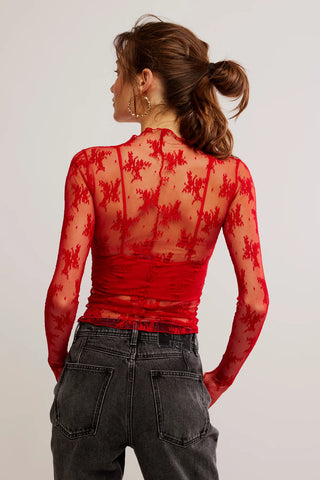 Free People Lady Lux Lace Top - Premium clothing at Lonnys NY - Just $40! Shop Womens clothing now 