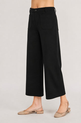 From Here to Eternity Double Knit Straight Leg Cropped Trousers