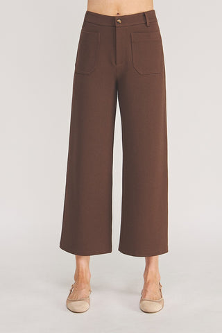 From Here to Eternity Double Knit Straight Leg Cropped Trousers