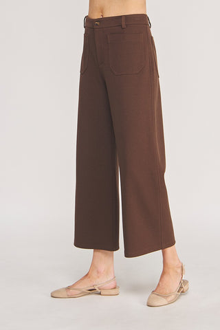 From Here to Eternity Double Knit Straight Leg Cropped Trousers