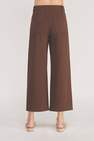 From Here to Eternity Double Knit Straight Leg Cropped Trousers