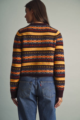 From Here To Eternity Fairisle Cropped Knit Cardigan