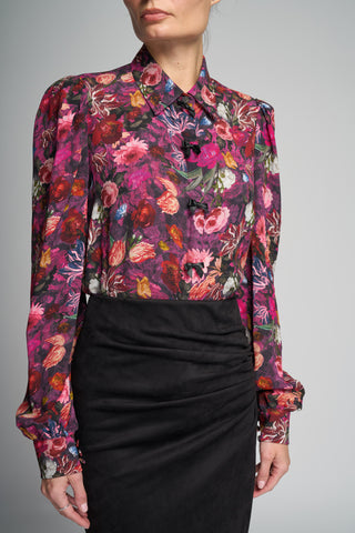Generation Love Arly Bow Floral Georgette Blouse