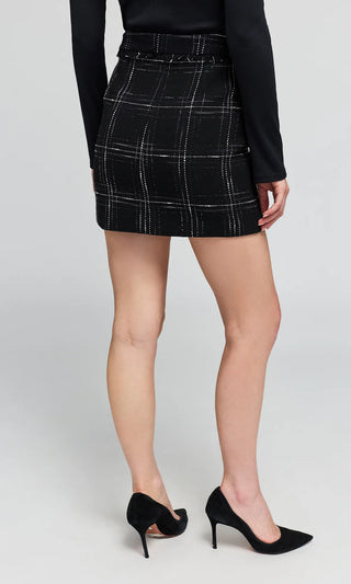 Generation Love Stella Windowpane Tweed Skirt