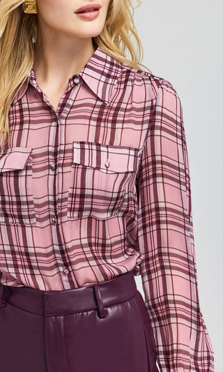Generation Love Priya Plaid Blouse
