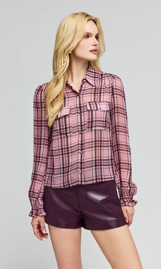 Generation Love Priya Plaid Blouse