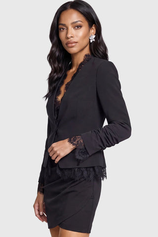 Generation Love Faye Lace Combo Crepe Jacket