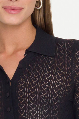 Generation Love Channah Heart Pointelle Sweater