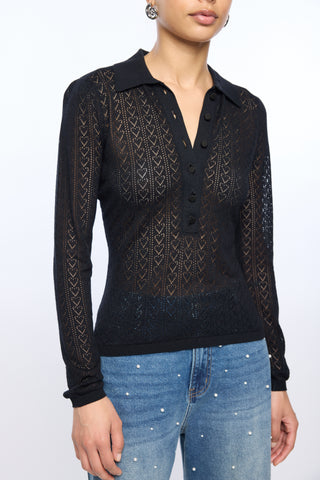 Generation Love Channah Heart Pointelle Sweater