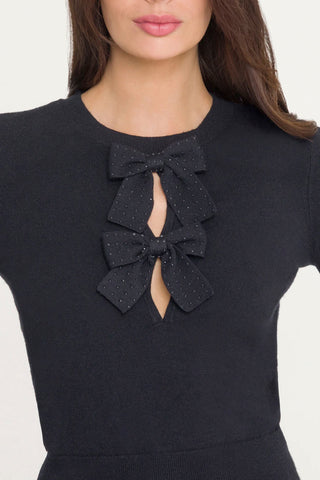 Generation Love Salome Crystal Bow Sweater