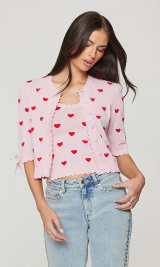 Generation Love Tess Heart Cardigan