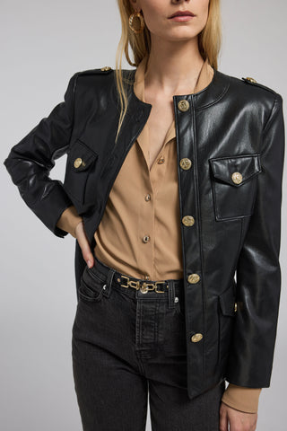 Generation Love Larsine Vegan Leather Blazer - Premium clothing at Lonnys NY - Just $465! Shop Womens clothing now 