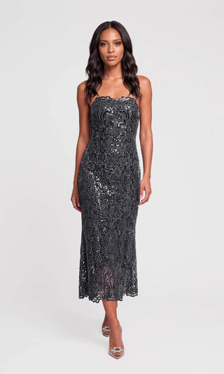 Generation Love Paris Metallic Lace Dress