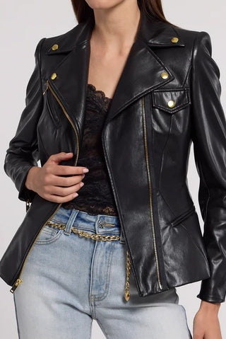 Selah Vegan Leather Jacket - Premium clothing at Lonnys NY - Just $485! Shop Womens clothing now 