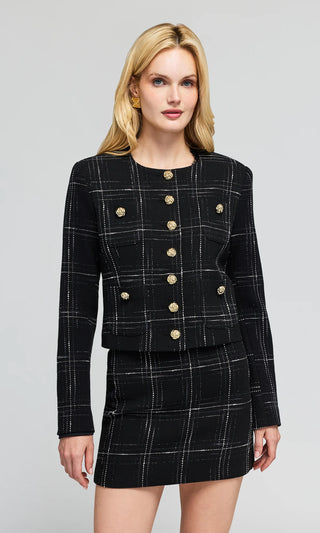 Generation Love Lilith Windowpane Tweed Jacket