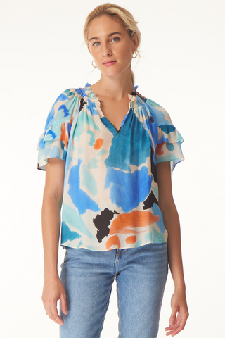 Gilner Farrar Sky Blouse - Premium Shirts & Tops from Gilner Farrar - Just $228! Shop now 