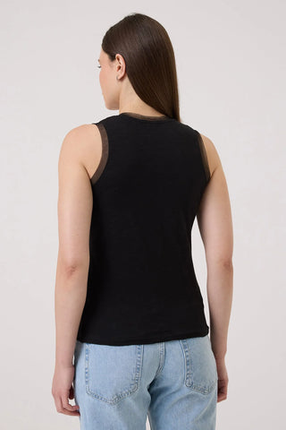 Goldie Celine Tulle Accent Tank Top