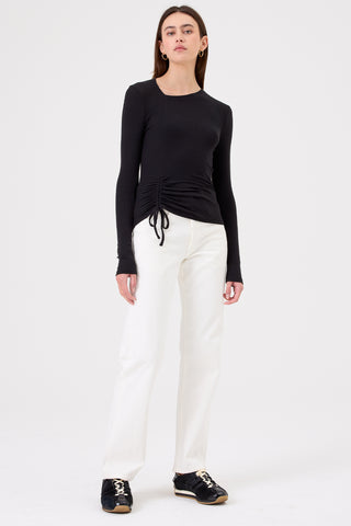 Goldie Lewinter Asymmetric Long Sleeve Top