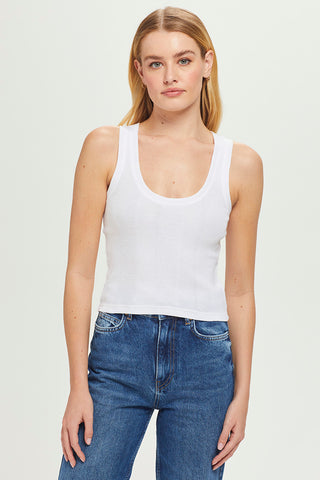 Goldie Ribbed Cropped Tank Top