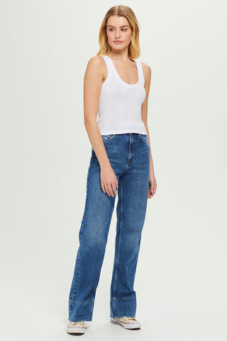 Goldie Ribbed Cropped Tank Top